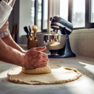 All Purpose Flour - Dough Being Kneaded