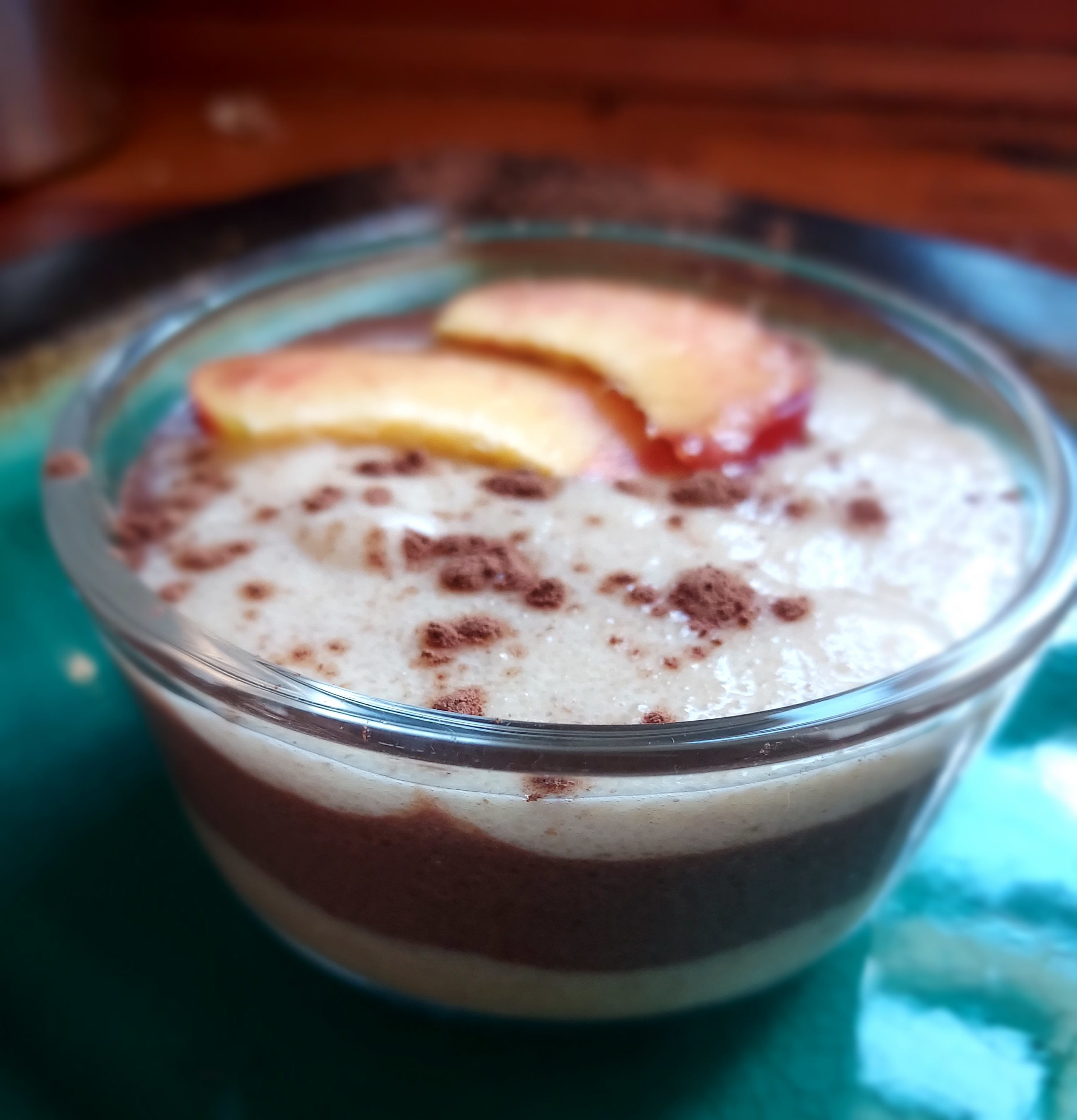 Marbled Creamy Wheat Pudding