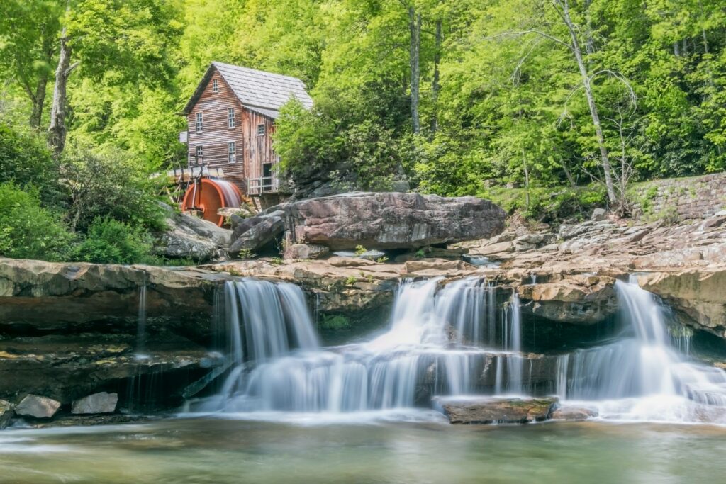 Water powered flour mill.