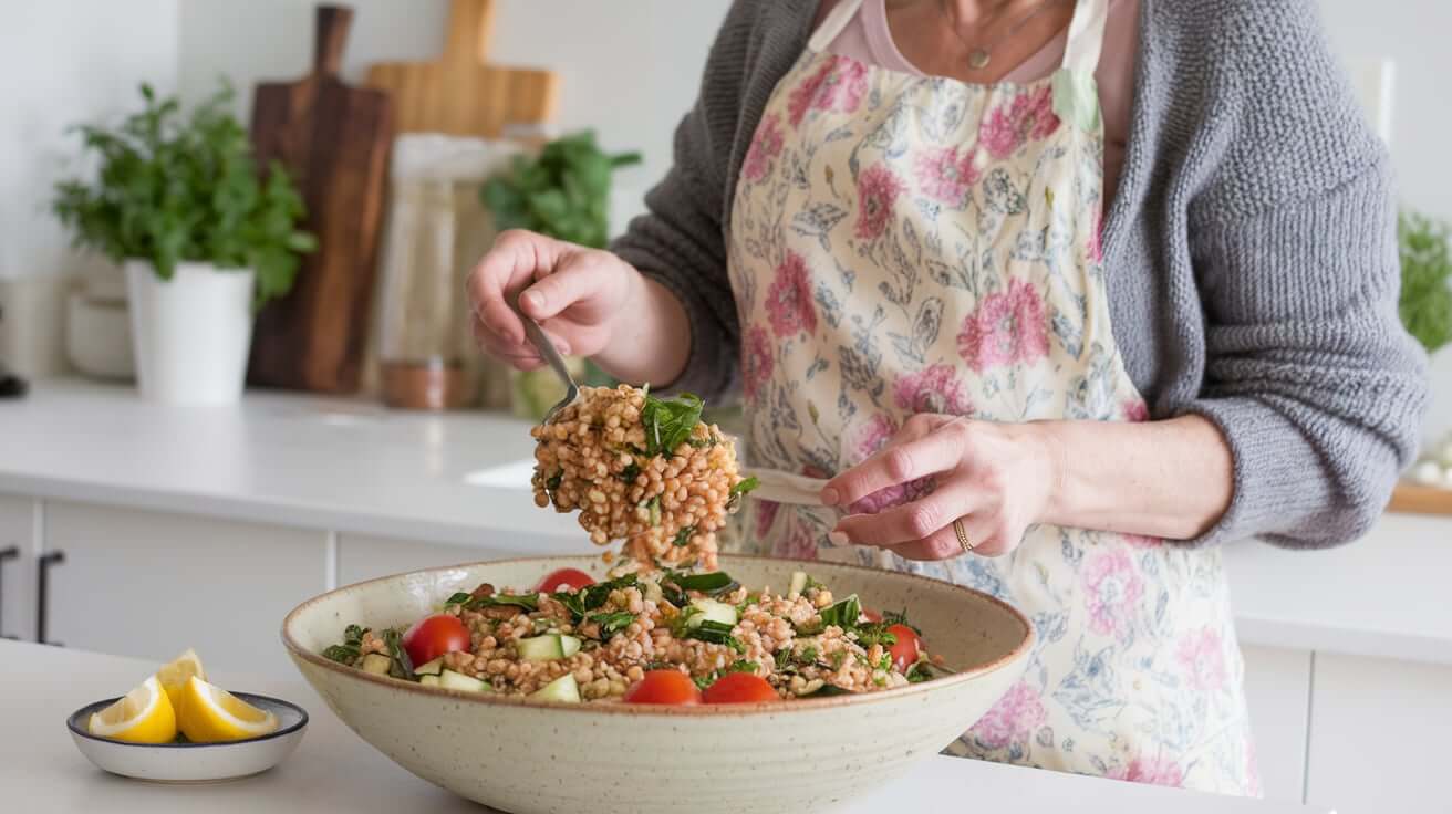 Wheat Berry Salad with Herbs and Lemon